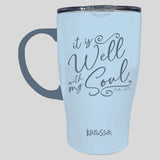 Kerusso 15 oz Stainless Steel Mug With Handle It Is Well