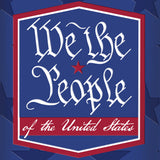 HOLD FAST 30 oz Stainless Steel Mug With Straw We The People