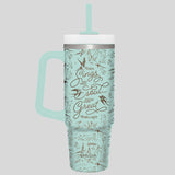 Kerusso 30 oz Stainless Steel Mug With Straw Sings My Soul