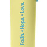 Kerusso 24 oz Stainless Steel Bottle Faith Hope Love