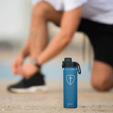 Kerusso 24 oz Stainless Steel Bottle Cross Shield