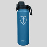 Kerusso 24 oz Stainless Steel Bottle Cross Shield