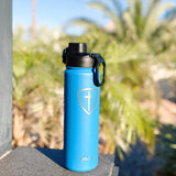 Kerusso 24 oz Stainless Steel Bottle Cross Shield