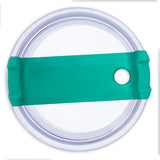 Kerusso 30 oz Stainless Steel Mug With Straw Hemmed