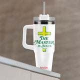 Kerusso 30 oz Stainless Steel Mug With Straw The Master