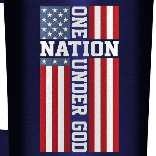 HOLD FAST 40 oz Stainless Steel Mug With Straw One Nation