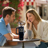 Kerusso 40 oz Stainless Steel Mug With Straw Freedom Is Found