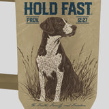 HOLD FAST 40 oz Stainless Steel Mug With Straw Hunting Dog