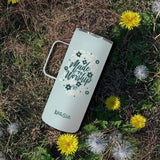 Kerusso 22 oz Stainless Steel Mug With Handle Made To Worship