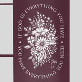 Kerusso 22 oz Stainless Steel Mug With Handle God Is Everything