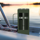 HOLD FAST 22 oz Stainless Steel Mug With Handle One Nation