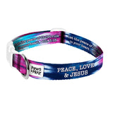 Paws & Pray Peace Love Jesus Pet Collar