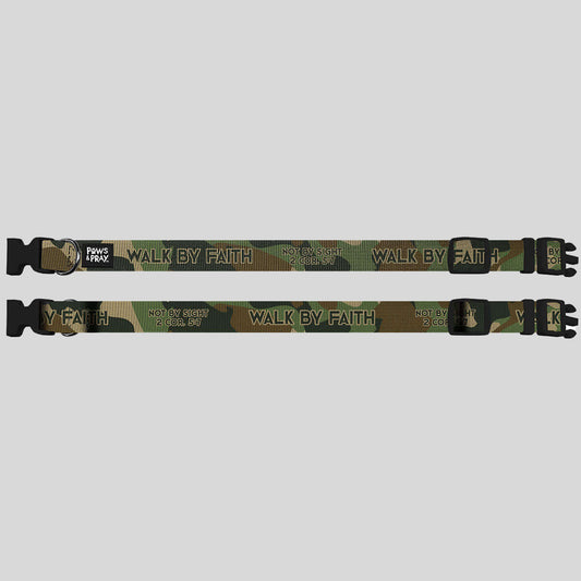 Paws & Pray Pet Collar We Walk By Faith