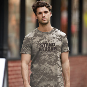 Kerusso Christian All-Over Print T-Shirt Stand Strong