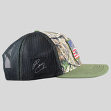 So God Made A Farmer Mens Cap Camo Flag