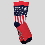 HOLD FAST Socks Patriotic Flag