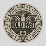 HOLD FAST Sticker Pro Faith Family Freedom