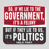 HOLD FAST Sticker Lie