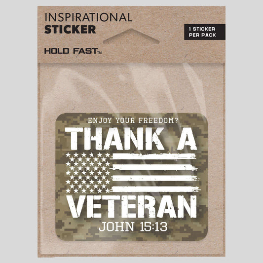 HOLD FAST Sticker Thank A Veteran