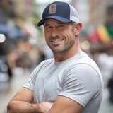 Kerusso Mens Cap Leather Cross