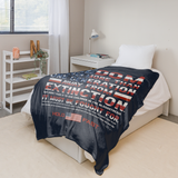 HOLD FAST Reagan Freedom Plush Fleece Blanket