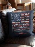 HOLD FAST Reagan Freedom Square Pillow