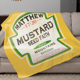 Kerusso Mustard Fleece Blanket