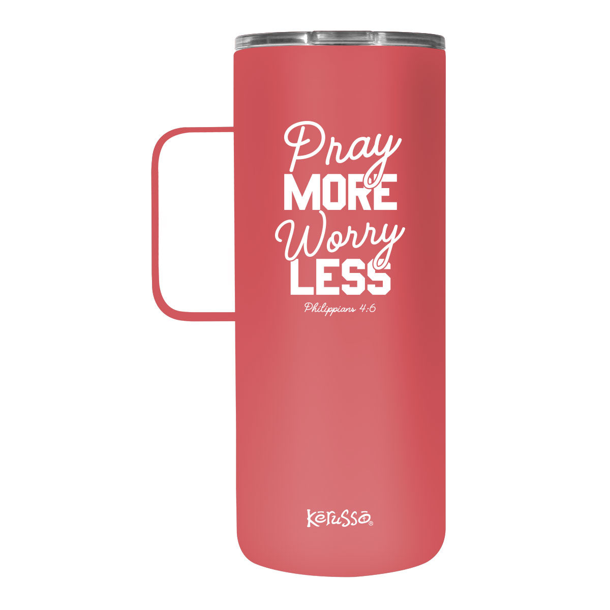 Kerusso 22 oz Stainless Steel Tumbler With Handle Pray More