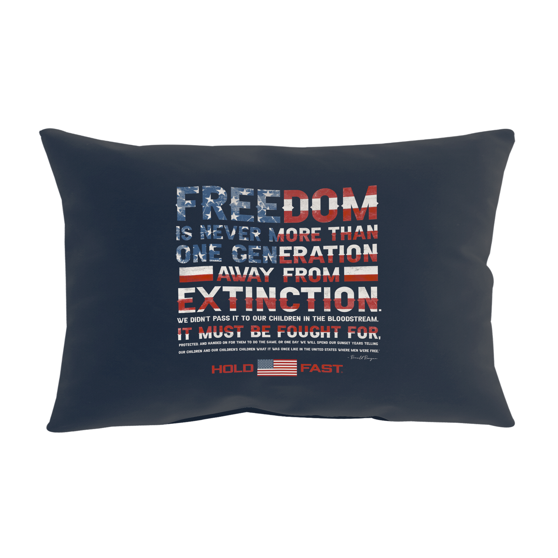 HOLD FAST Reagan Freedom Rectangular Pillow