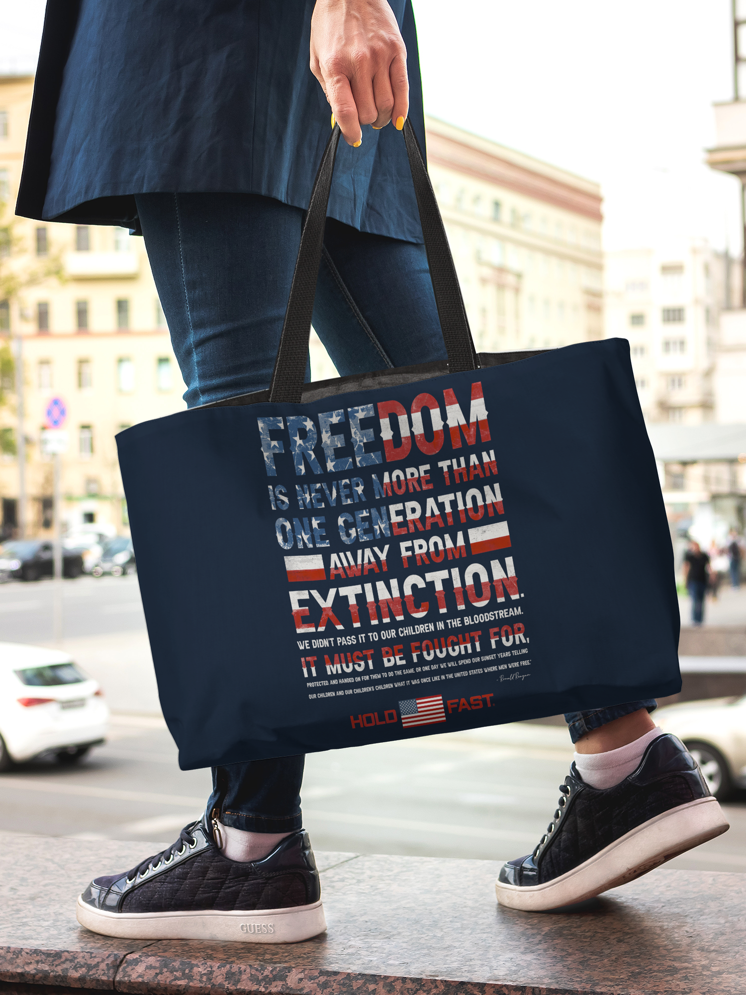 HOLD FAST Reagan Freedom Weekender Tote Bag