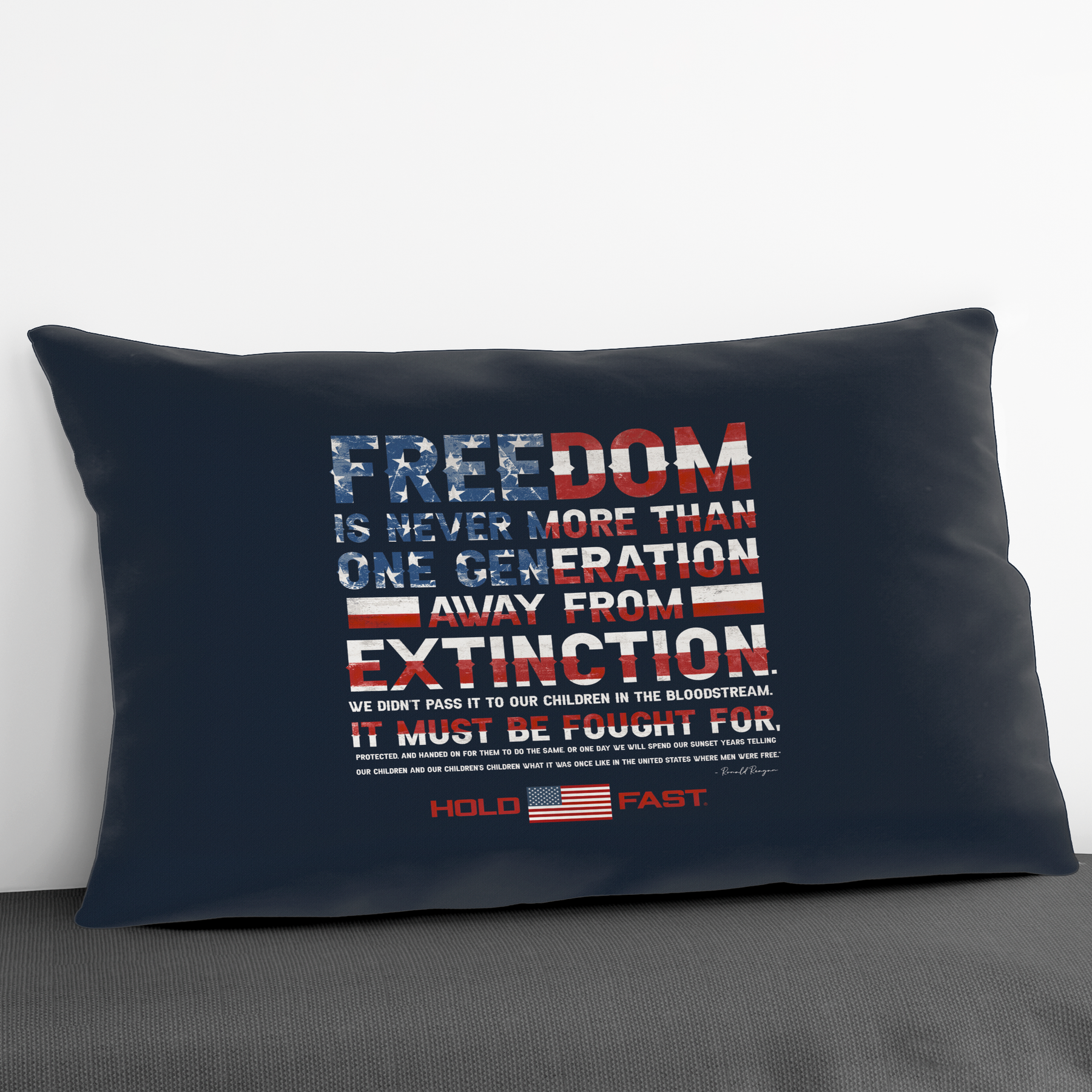 HOLD FAST Reagan Freedom Rectangular Pillow