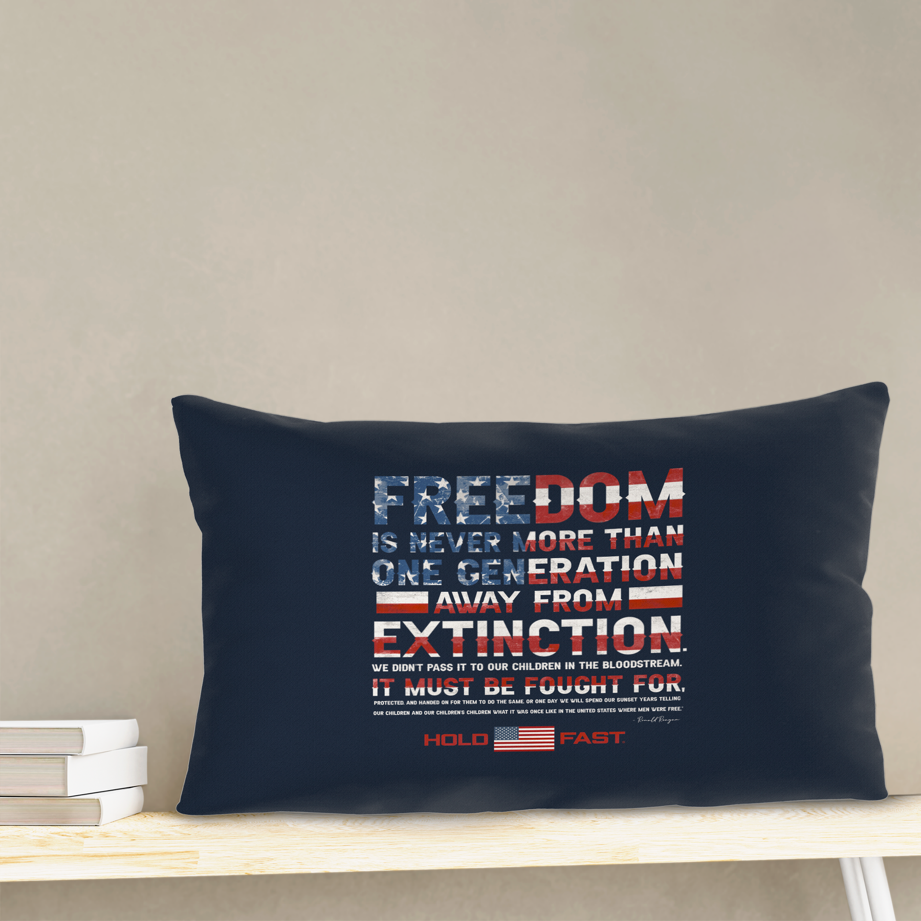 HOLD FAST Reagan Freedom Rectangular Pillow
