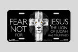 "Lion Cross" - Decorative License Plate