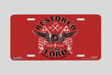 "Restored by the Lord" - Decorative License Plate