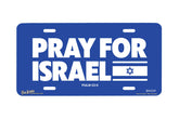 "Pray For Israel" - Decorative License Plate