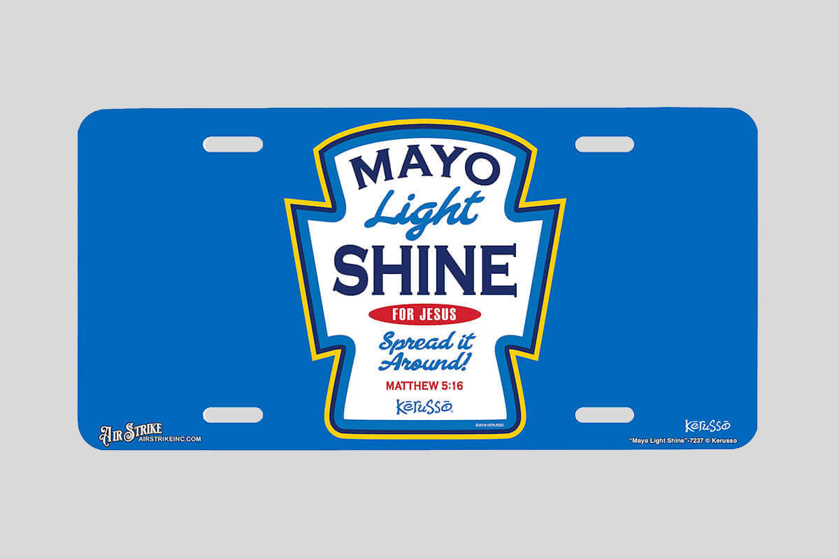 "Mayo Light Shine" - Decorative License Plate