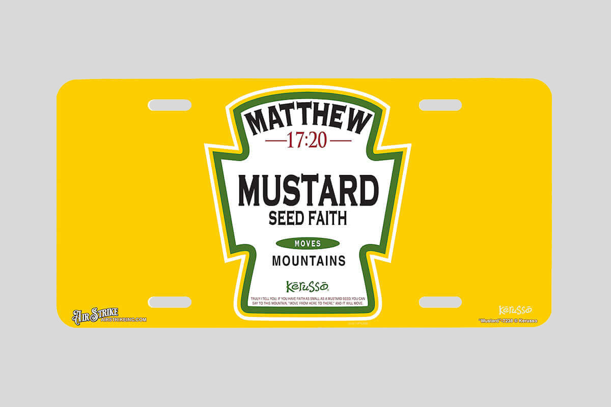 "Mustard" - Decorative License Plate