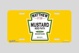 "Mustard" - Decorative License Plate