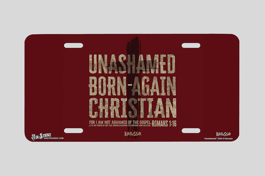 "Unashamed" - Decorative License Plate
