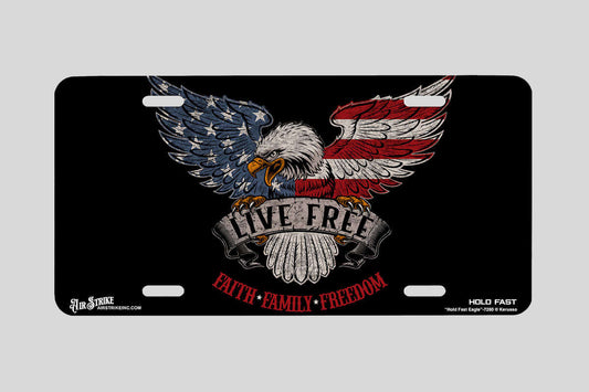 "Hold Fast Eagle" - Decorative License Plate