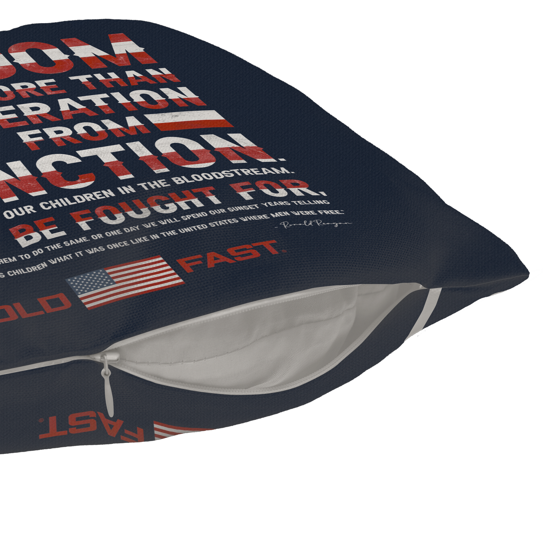 HOLD FAST Reagan Freedom Square Pillow