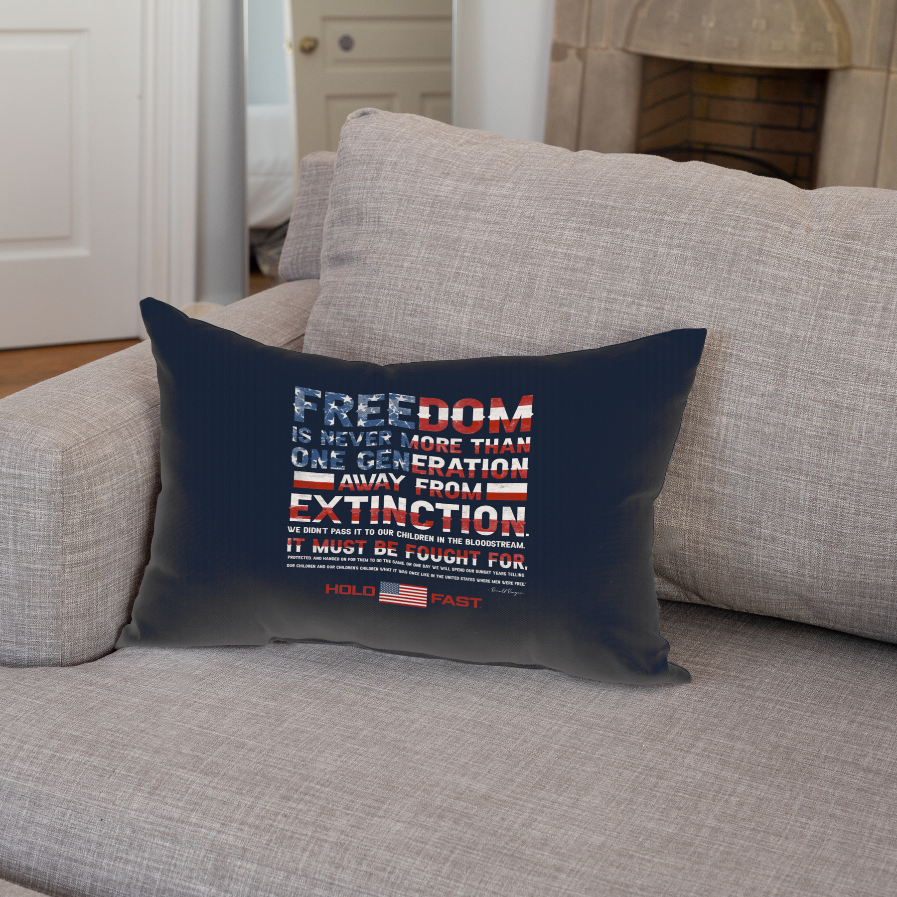 HOLD FAST Reagan Freedom Rectangular Pillow