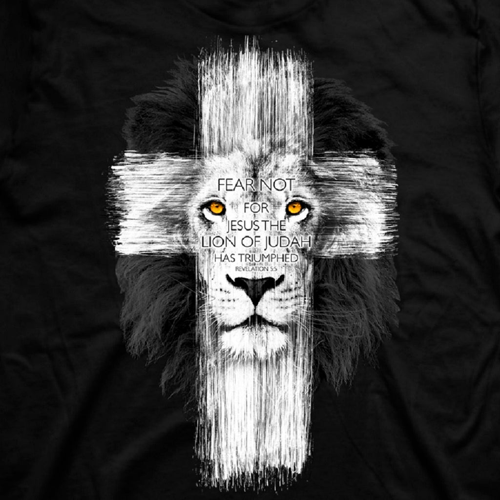 Lion Cross T-shirt for Everyday Wear
