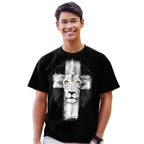 Lion Cross T-shirt for Everyday Wear