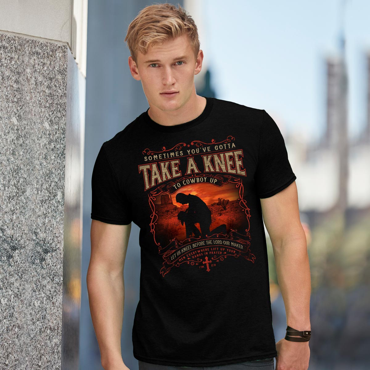 Kerusso Mens T-Shirt Take A Knee