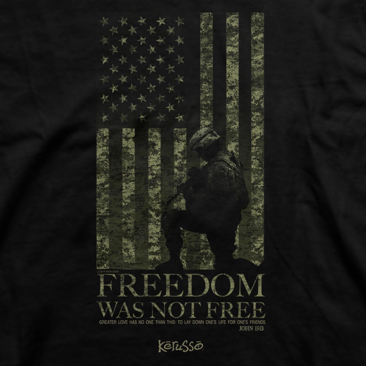 Kerusso Christian T-Shirt Freedom Was Not Free Secondary image