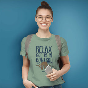 Kerusso Christian T-Shirt God Is In Control Philippians 4:6-7