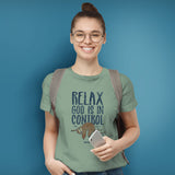Kerusso Christian T-Shirt God Is In Control Philippians 4:6-7