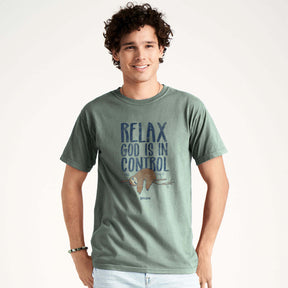 Kerusso Christian T-Shirt God Is In Control Philippians 4:6-7