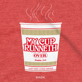 Kerusso Christian T-Shirt My Cup Runneth Over Psalm 23:5